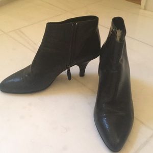 Prada leather booties